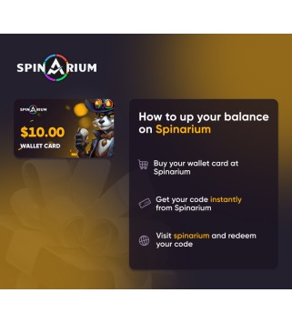Spinarium.com $10 Wallet Card Code Key GLOBAL